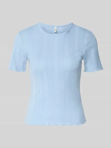 T-shirt o kroju slim fit z mieszanki bawełny model TENNA' Only