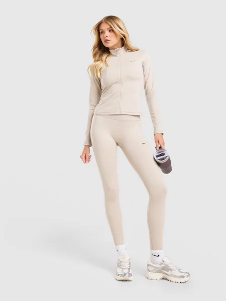 Nike Bluza Rozpinana Fitted Gls beżowa