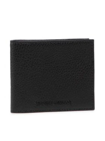 Emporio Armani bőr pénztárca férfi fekete