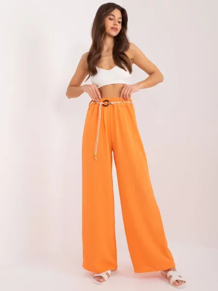 Pantaloni Fashionhunters portocaliu
