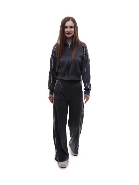 Велюровий Спортивний костюм STREAM темно-сірий сірий