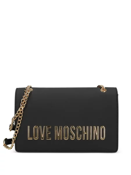 Geantă Love Moschino cu autograf negru