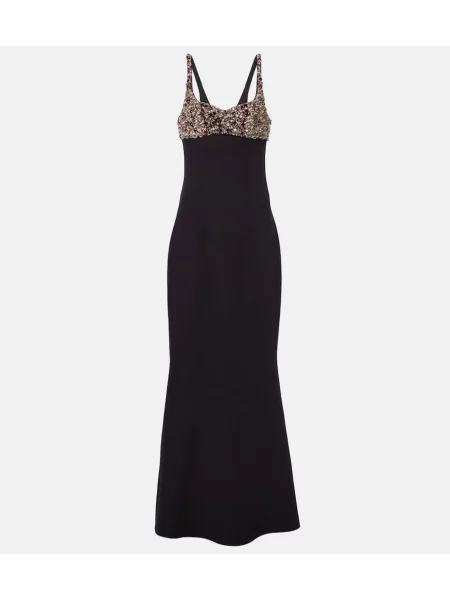 Rochie Safiyaa de cristal negru