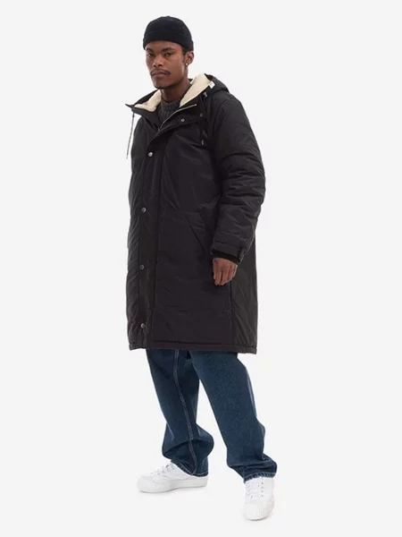 Bunda A.P.C. Parka Hector BLACK čierna