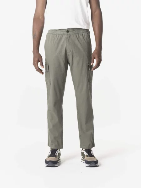 KOROSHI Pantaloni eleganți kaki