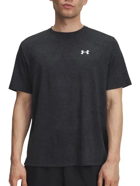 Pánske tréningové tričko Under Armour Tech Tee Pixelate black/white čierna
