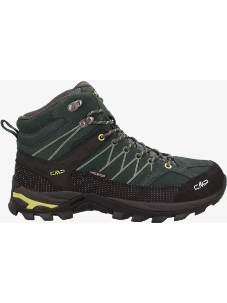 Buty trekkingowe CMP Rigel Mid Waterproof zielony chrom 41 czarny