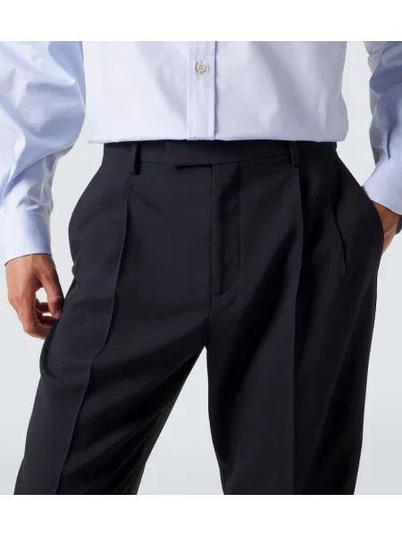 Pantaloni Valentino de lână albastru
