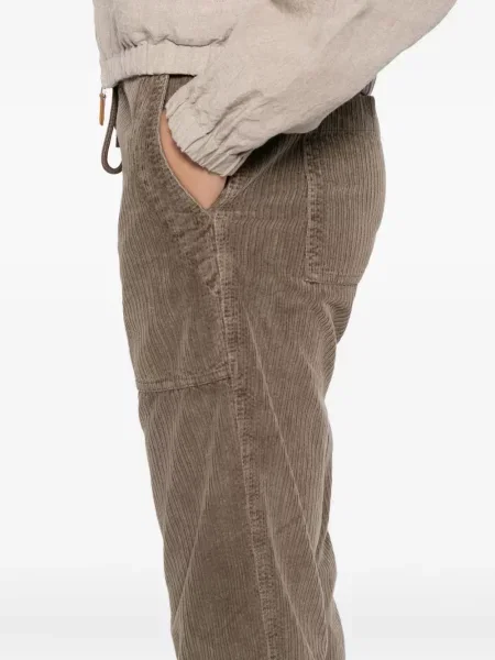 Pantaloni James Perse de catifea cord maro