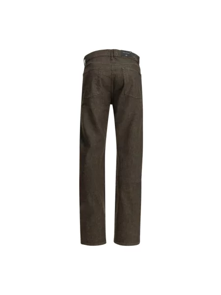 Jeansy straight leg 7 For All Mankind brązowe