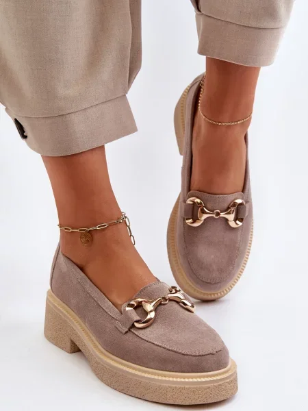 Mokasini Zazoo iz semiša rjava