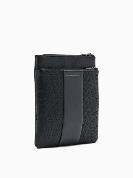 Armani Exchange Мессенджер чорний