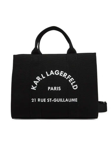 Shopper kabelka Karl Lagerfeld čierna