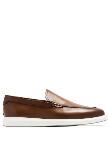 Pantofi loafer Magnanni din piele maro