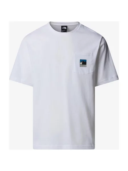 Koszulka The North Face Mountain Logo Relaxed krótki rękaw czarny XXL biały