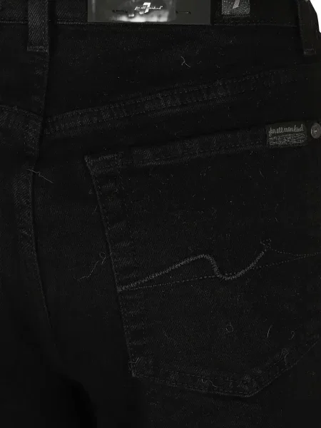 Blugi cu picior larg 7 For All Mankind negru