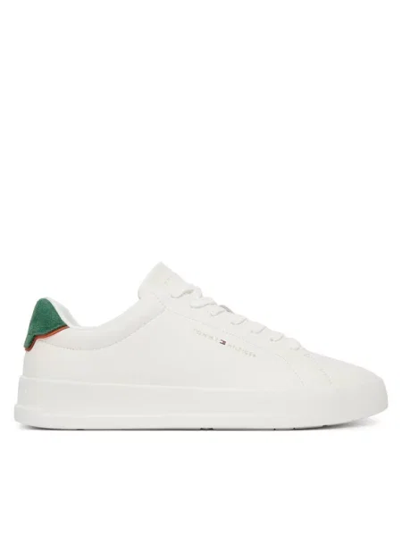 Tommy Hilfiger Αθλητικά Th Court Core Ess Leather Κρεμ