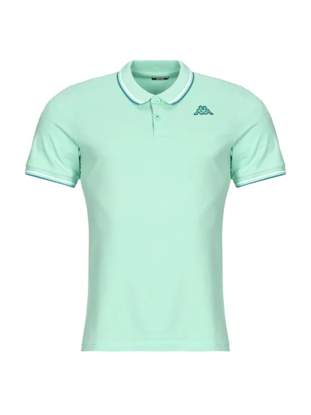 Polo majica Kappa s kratkimi rokavi zelena