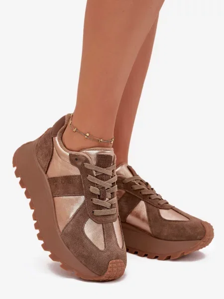 Izoliran superge Big Star Shoes s platformo bela