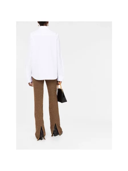 Koszula Jil Sander z długim rękawem z kołnierzem biała