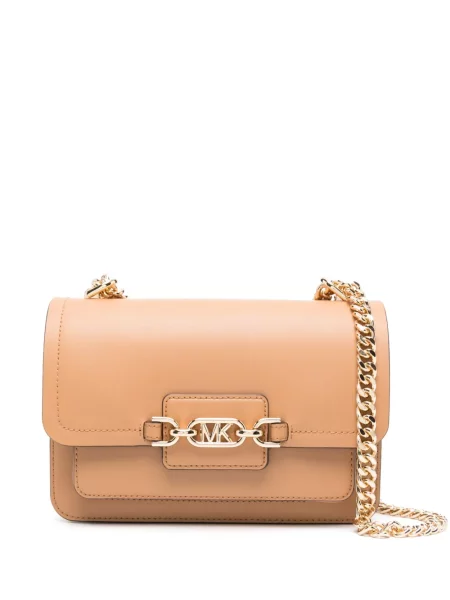 Kožené velké kalhoty Michael Michael Kors černé