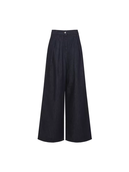 Szerokie jeansy Dries Van Noten niebieskie