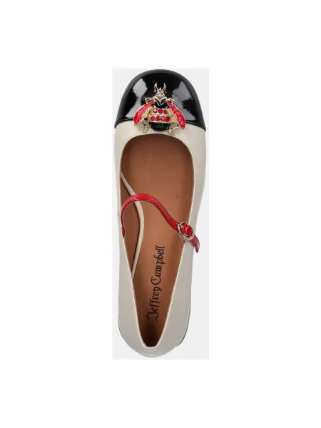 Czółenka Jeffrey Campbell skórzana beżowa