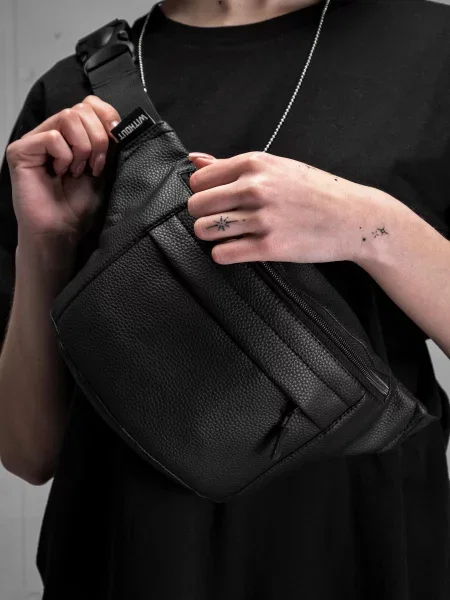 Поясная сумка Without черная