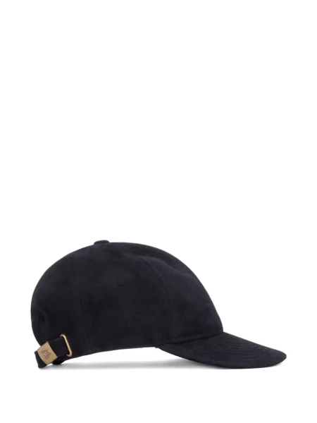 Șapcă New Era Cap din piele de căprioară albastru