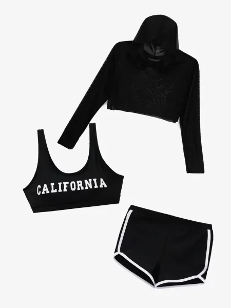 Дитячий Купальник TREBA Комплект нейлон/еластан чорний