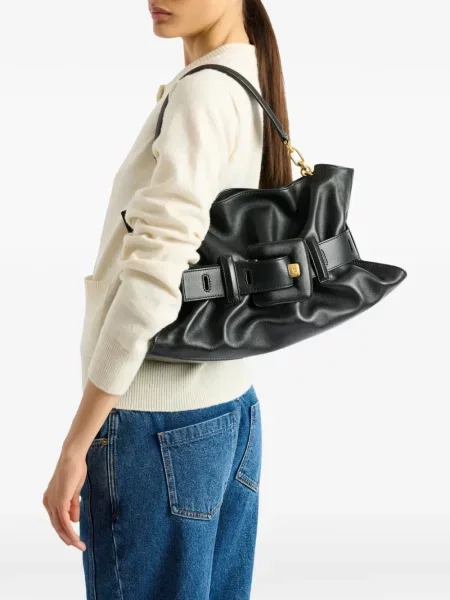 Geantă Balmain din piele negru