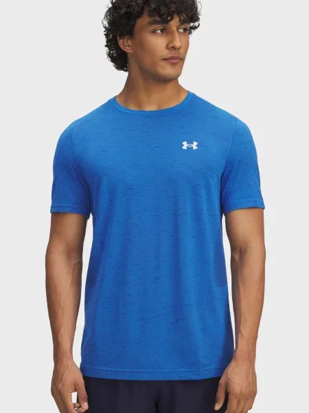 Бесшовная спортивная футболка Under Armour синяя