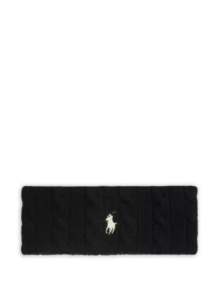 Șapcă Polo Ralph Lauren de mătase cu broderie cu dungi negru