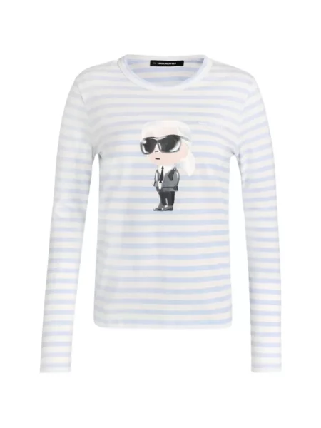 Lung tricou Karl Lagerfeld alb
