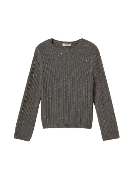 Sweter Twinset szary