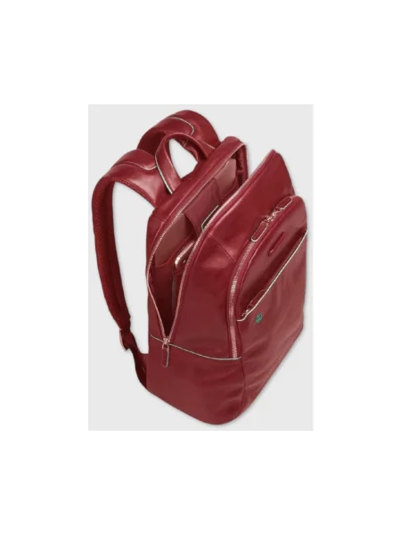 Mała mały torba na laptopa Piquadro skórzana czerwona