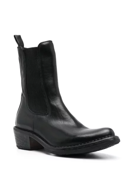 Cizme scurte Moma din piele negru