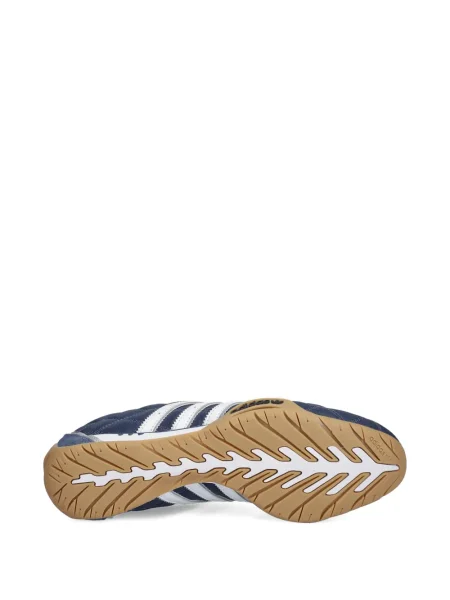 Pantaloni Adidas Campus cu șireturi cu dungi din dantelă roșu