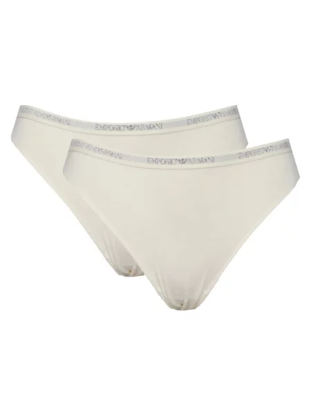 Emporio Armani Underwear Комплект бразилски бикини бял