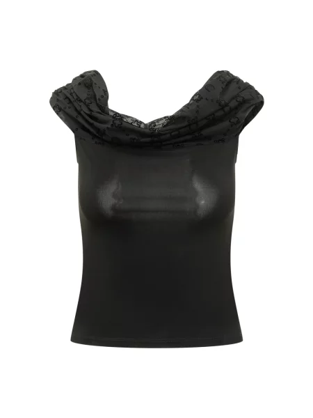 Top Marine Serre z odkrytymi ramionami czarny