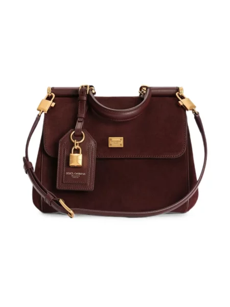 Torebka Dolce And Gabbana skórzana brązowa