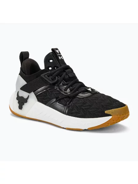 Under Armour Project Rock 6 дамски обувки за тренировка черно/бяло/черно бяло