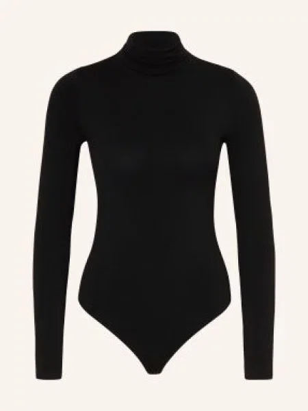 Wolford String Body Seamless Wool Z Merino Vlny černá