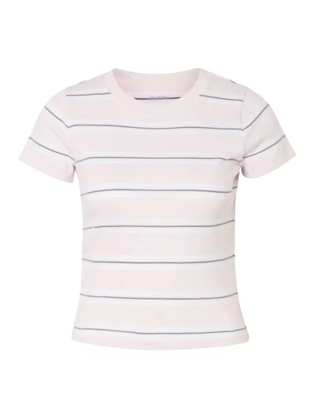 HOLLISTER Tričko safírová / pastelově růžová bílá