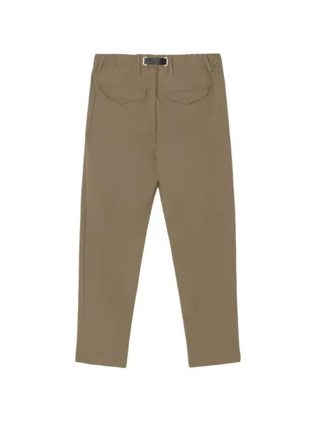 Pantaloni White Sand cu cataramă alb