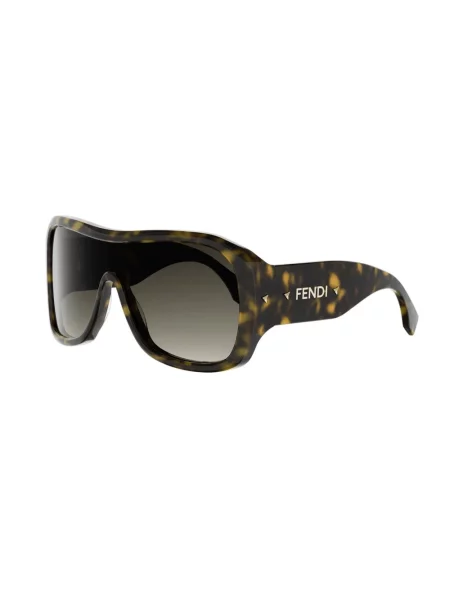 Okulary przeciwsłoneczne Fendi brązowe