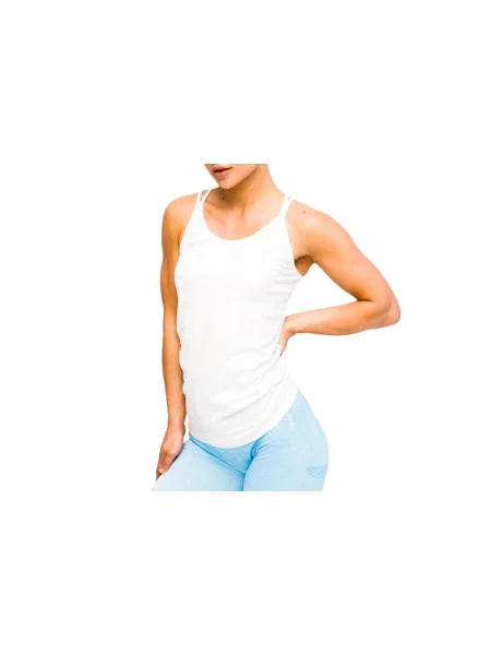 T-shirt sportowy z krótkim rękawem L.A Classic Basic Tee biała