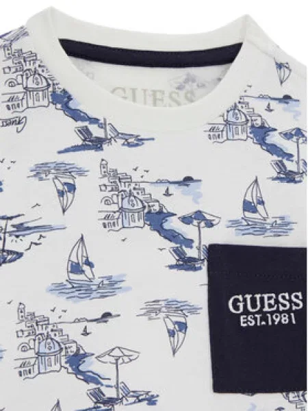 Guess Marškinėliai Regular Fit balta