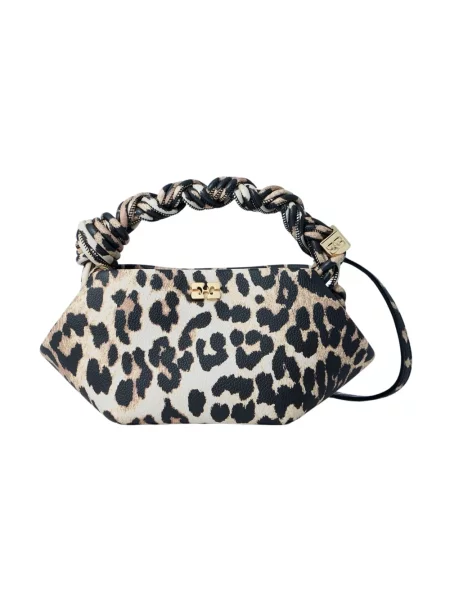 GANNI torebka beżowy brązowa