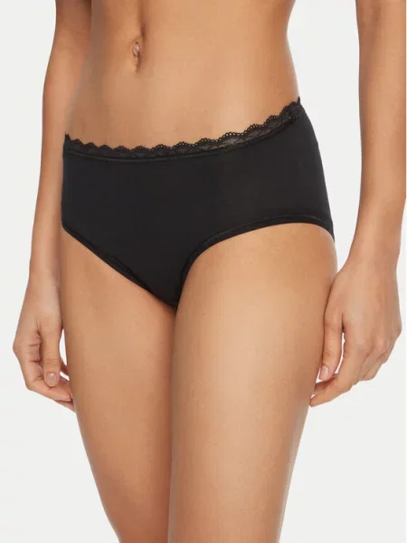 Triumph Σετ σλιπ κλασικά Feel Of Cotton μαύρο